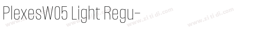 PlexesW05 Light Regu字体转换